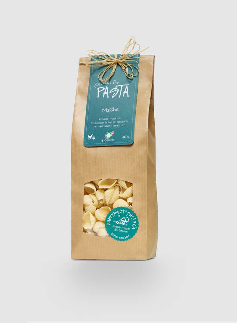 Härzbluet Pasta Bio Muschlä