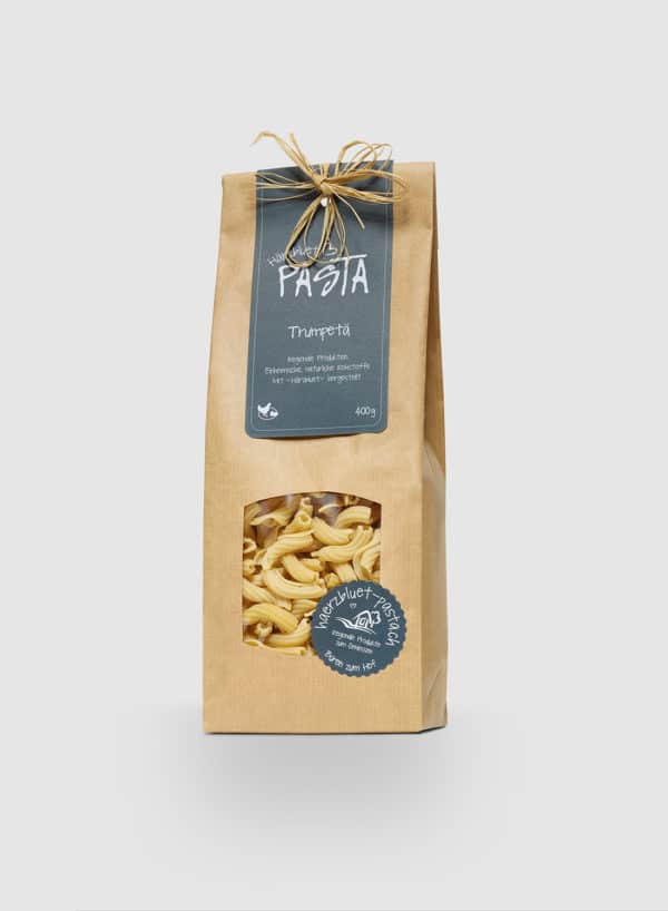 Härzbluet Pasta aus Hartweizen Trumpetä