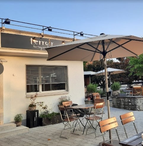 Eingang Restaurant Terroir Kirchberg