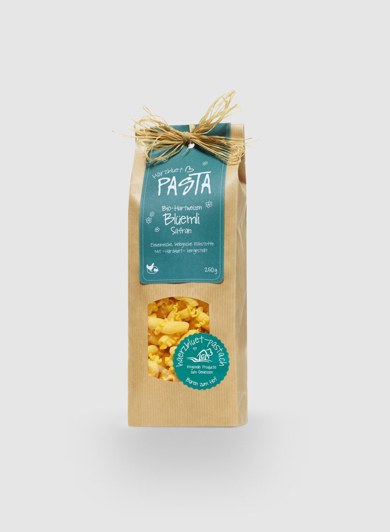 Härzbluet_Passta_Bio_Hartweizen_Bluemli_Safran