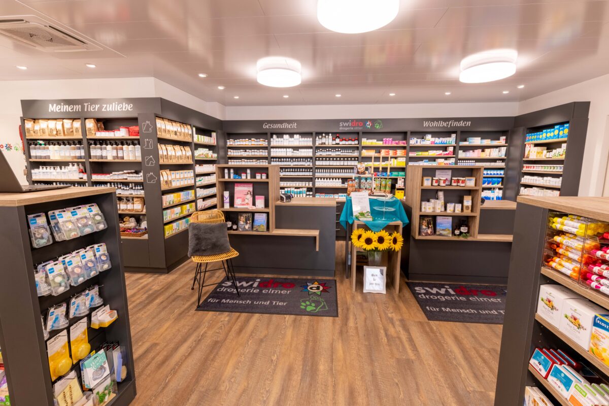 Innenbereich Drogerie Elmer Bätterkinden